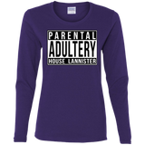 T-Shirts Purple / S Parental Adultery Women's Long Sleeve T-Shirt