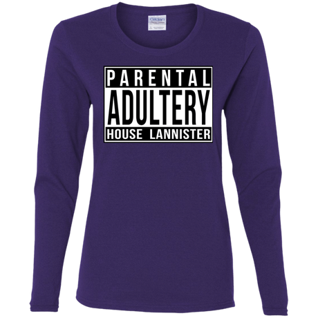 T-Shirts Purple / S Parental Adultery Women's Long Sleeve T-Shirt