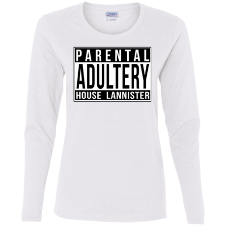 T-Shirts White / S Parental Adultery Women's Long Sleeve T-Shirt