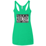 T-Shirts Envy / X-Small Parental Adultery Women's Triblend Racerback Tank