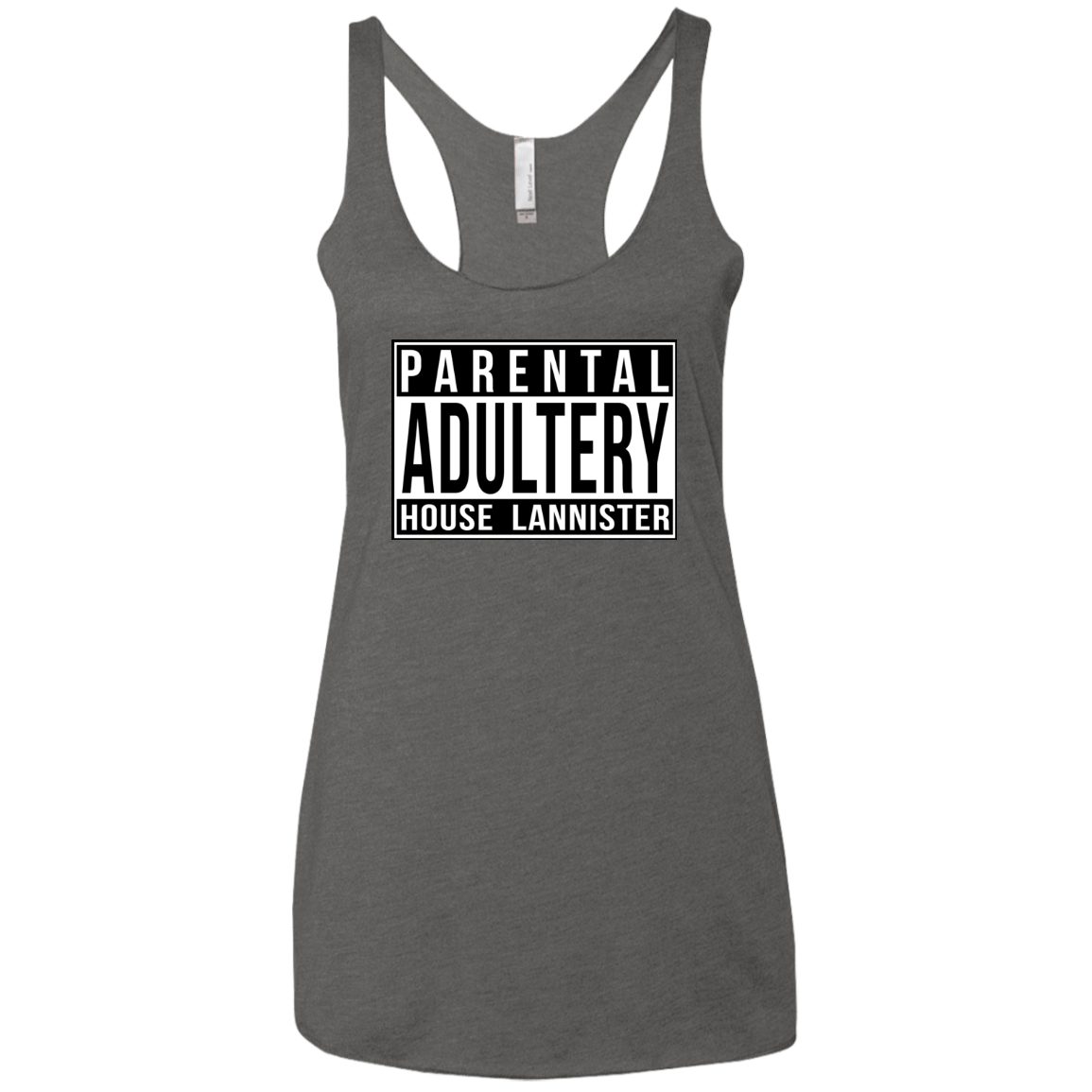 T-Shirts Premium Heather / X-Small Parental Adultery Women's Triblend Racerback Tank
