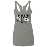 T-Shirts Venetian Grey / X-Small Parental Adultery Women's Triblend Racerback Tank