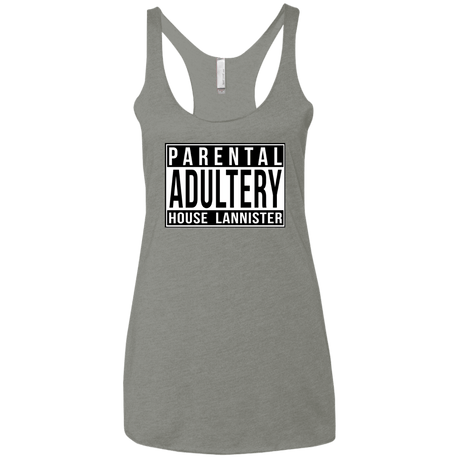 T-Shirts Venetian Grey / X-Small Parental Adultery Women's Triblend Racerback Tank