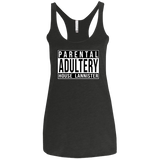 T-Shirts Vintage Black / X-Small Parental Adultery Women's Triblend Racerback Tank