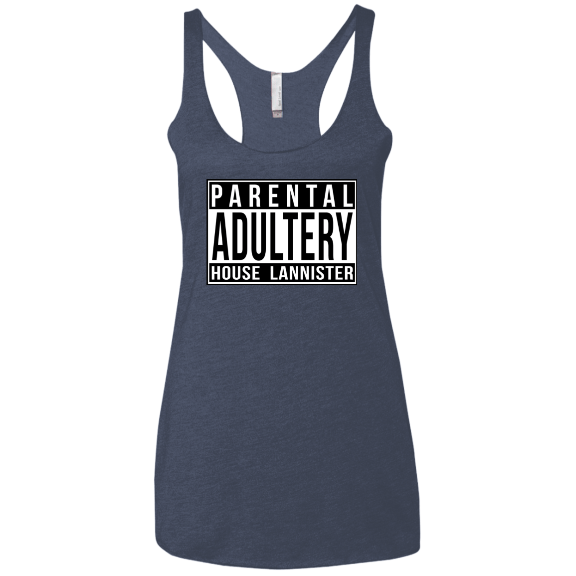 T-Shirts Vintage Navy / X-Small Parental Adultery Women's Triblend Racerback Tank