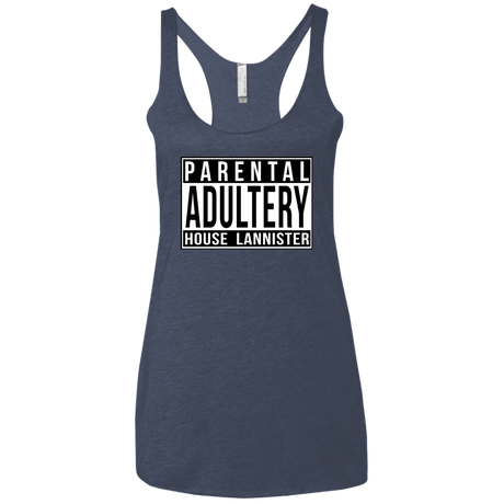 T-Shirts Vintage Navy / X-Small Parental Adultery Women's Triblend Racerback Tank
