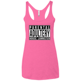 T-Shirts Vintage Pink / X-Small Parental Adultery Women's Triblend Racerback Tank
