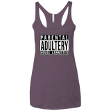 T-Shirts Vintage Purple / X-Small Parental Adultery Women's Triblend Racerback Tank