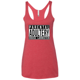 T-Shirts Vintage Red / X-Small Parental Adultery Women's Triblend Racerback Tank