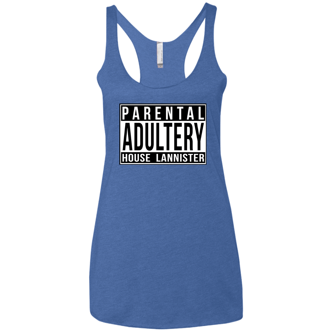 T-Shirts Vintage Royal / X-Small Parental Adultery Women's Triblend Racerback Tank