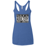 T-Shirts Vintage Royal / X-Small Parental Adultery Women's Triblend Racerback Tank