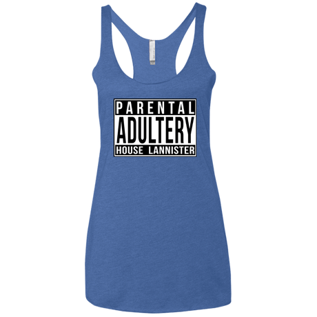 T-Shirts Vintage Royal / X-Small Parental Adultery Women's Triblend Racerback Tank