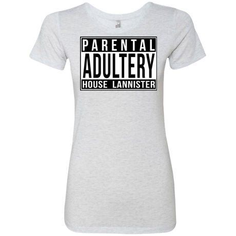 T-Shirts Heather White / S Parental Adultery Women's Triblend T-Shirt