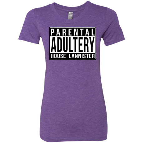 T-Shirts Purple Rush / S Parental Adultery Women's Triblend T-Shirt