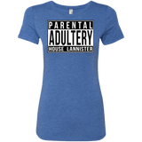 T-Shirts Vintage Royal / S Parental Adultery Women's Triblend T-Shirt