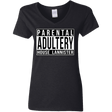 T-Shirts Black / S Parental Adultery Women's V-Neck T-Shirt