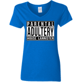 T-Shirts Royal / S Parental Adultery Women's V-Neck T-Shirt