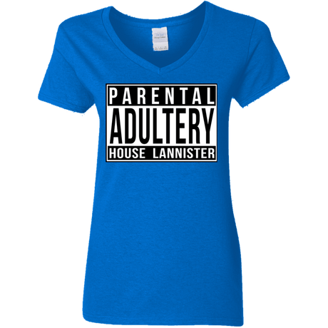 T-Shirts Royal / S Parental Adultery Women's V-Neck T-Shirt