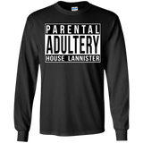 T-Shirts Black / YS Parental Adultery Youth Long Sleeve T-Shirt