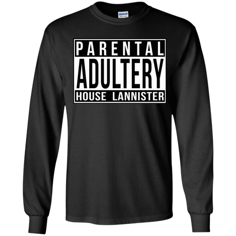 T-Shirts Black / YS Parental Adultery Youth Long Sleeve T-Shirt