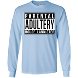 T-Shirts Light Blue / YS Parental Adultery Youth Long Sleeve T-Shirt