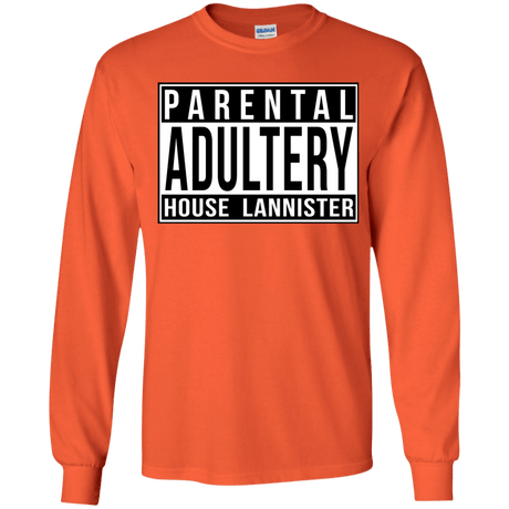 T-Shirts Orange / YS Parental Adultery Youth Long Sleeve T-Shirt