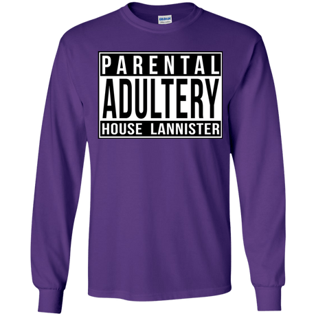 T-Shirts Purple / YS Parental Adultery Youth Long Sleeve T-Shirt