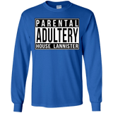 T-Shirts Royal / YS Parental Adultery Youth Long Sleeve T-Shirt