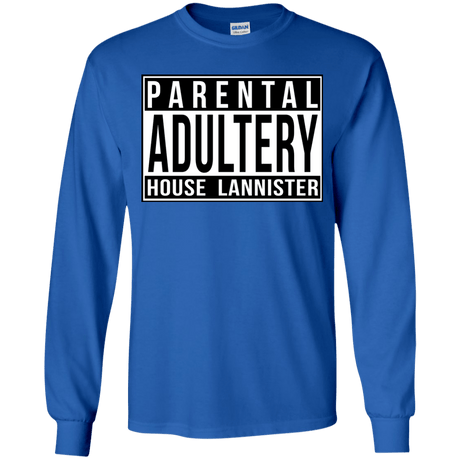 T-Shirts Royal / YS Parental Adultery Youth Long Sleeve T-Shirt