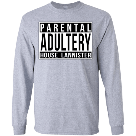 T-Shirts Sport Grey / YS Parental Adultery Youth Long Sleeve T-Shirt