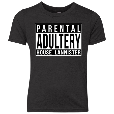 T-Shirts Vintage Black / YXS Parental Adultery Youth Triblend T-Shirt