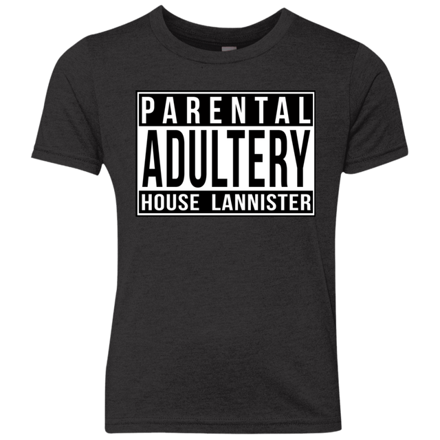 T-Shirts Vintage Black / YXS Parental Adultery Youth Triblend T-Shirt