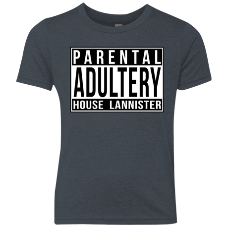 T-Shirts Vintage Navy / YXS Parental Adultery Youth Triblend T-Shirt