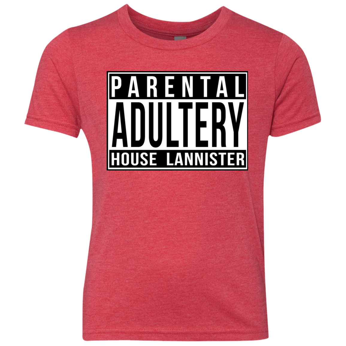 T-Shirts Vintage Red / YXS Parental Adultery Youth Triblend T-Shirt