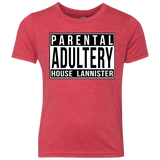 T-Shirts Vintage Red / YXS Parental Adultery Youth Triblend T-Shirt