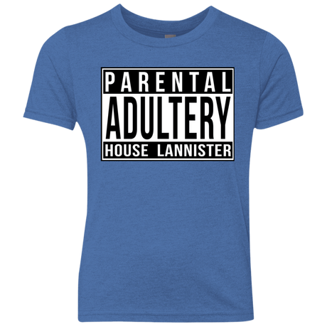 T-Shirts Vintage Royal / YXS Parental Adultery Youth Triblend T-Shirt