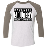 T-Shirts Heather White/Vintage Grey / X-Small PARENTAL Men's Triblend 3/4 Sleeve