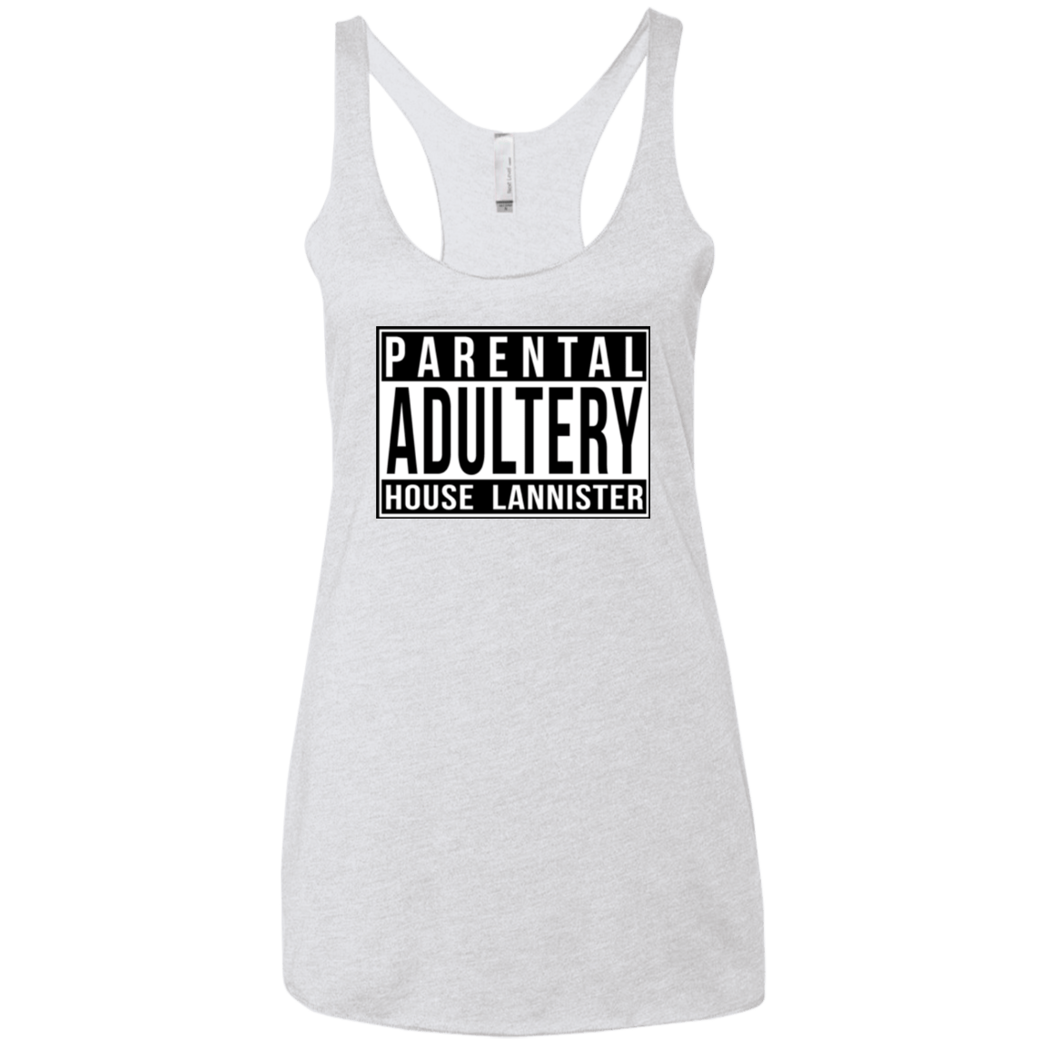 T-Shirts Heather White / X-Small PARENTAL Women's Triblend Racerback Tank
