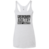 T-Shirts Heather White / X-Small PARENTAL Women's Triblend Racerback Tank