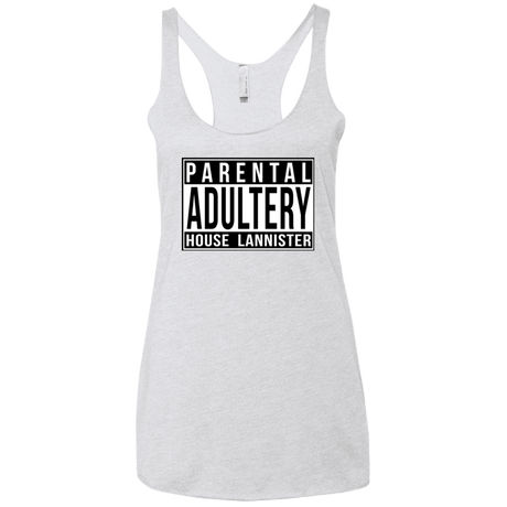 T-Shirts Heather White / X-Small PARENTAL Women's Triblend Racerback Tank