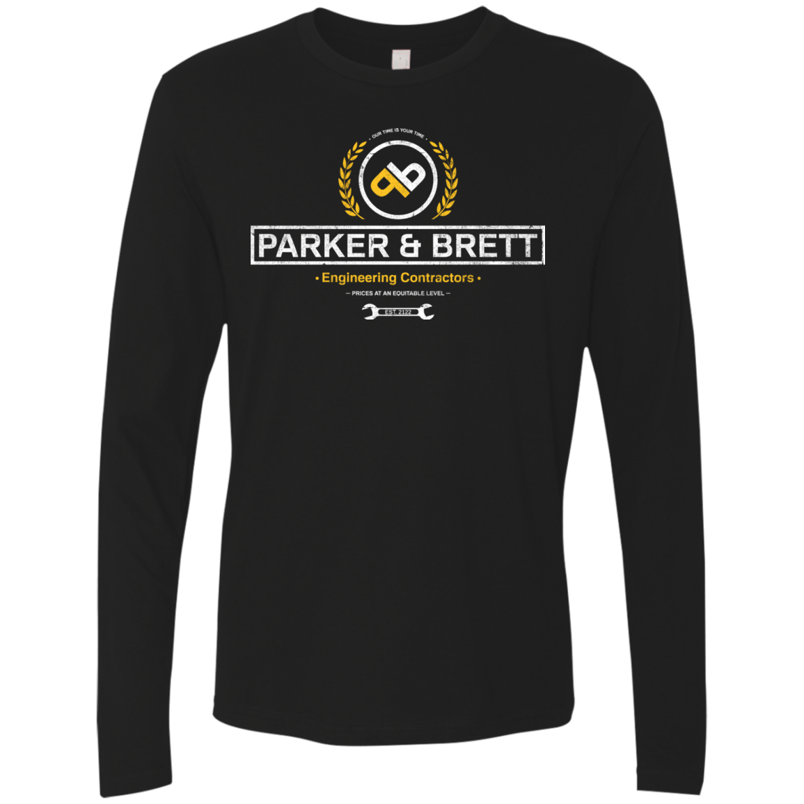T-Shirts Black / Small Parker & Brett Men's Premium Long Sleeve