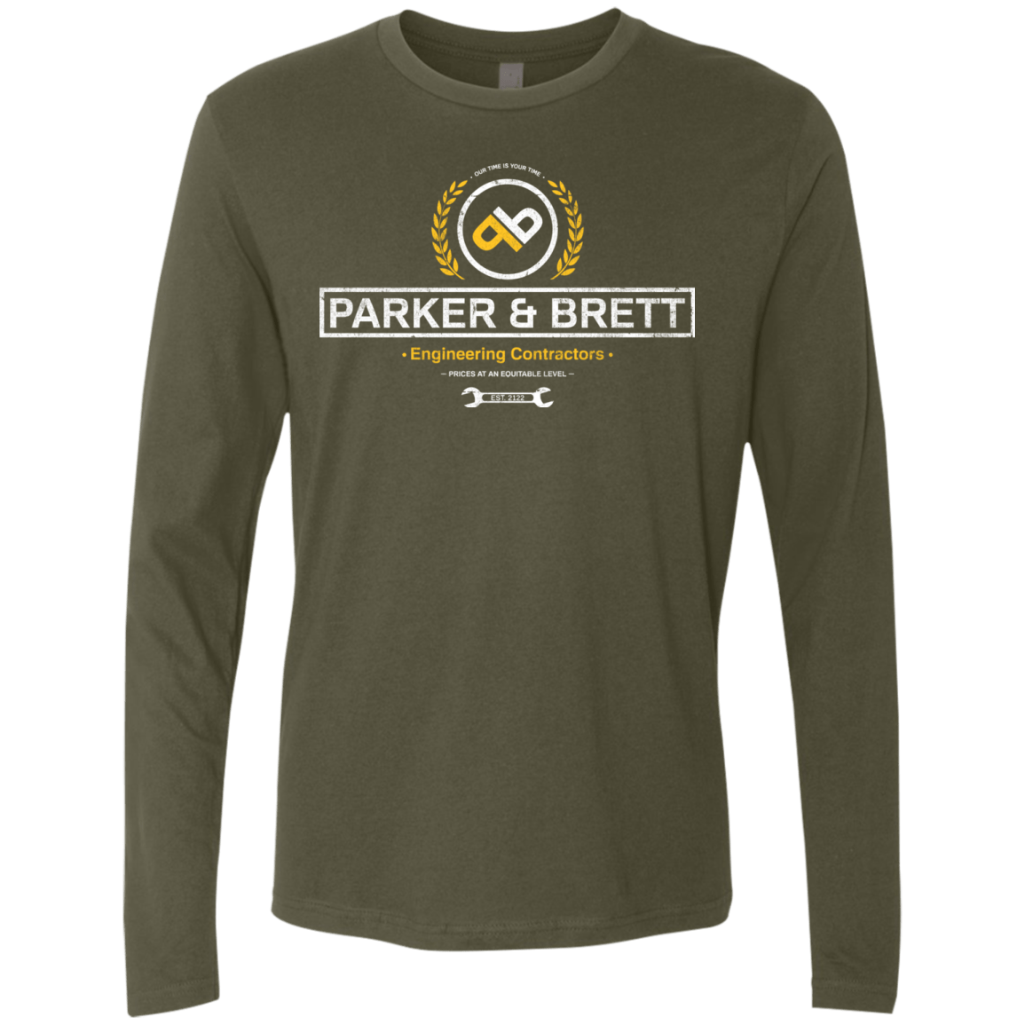 T-Shirts Military Green / Small Parker & Brett Men's Premium Long Sleeve