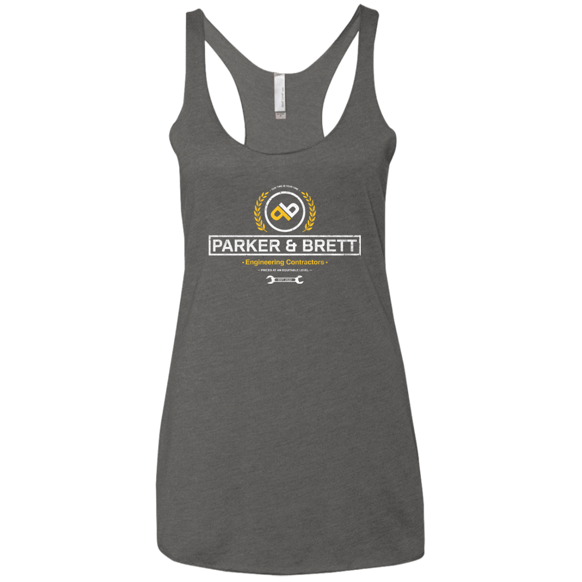 T-Shirts Premium Heather / X-Small Parker & Brett Women's Triblend Racerback Tank