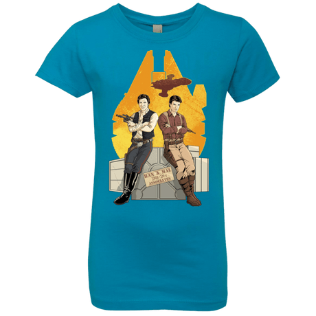 T-Shirts Turquoise / YXS Partners In Crime Girls Premium T-Shirt