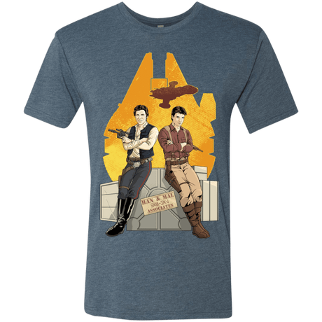 T-Shirts Indigo / Small Partners In Crime Men's Triblend T-Shirt
