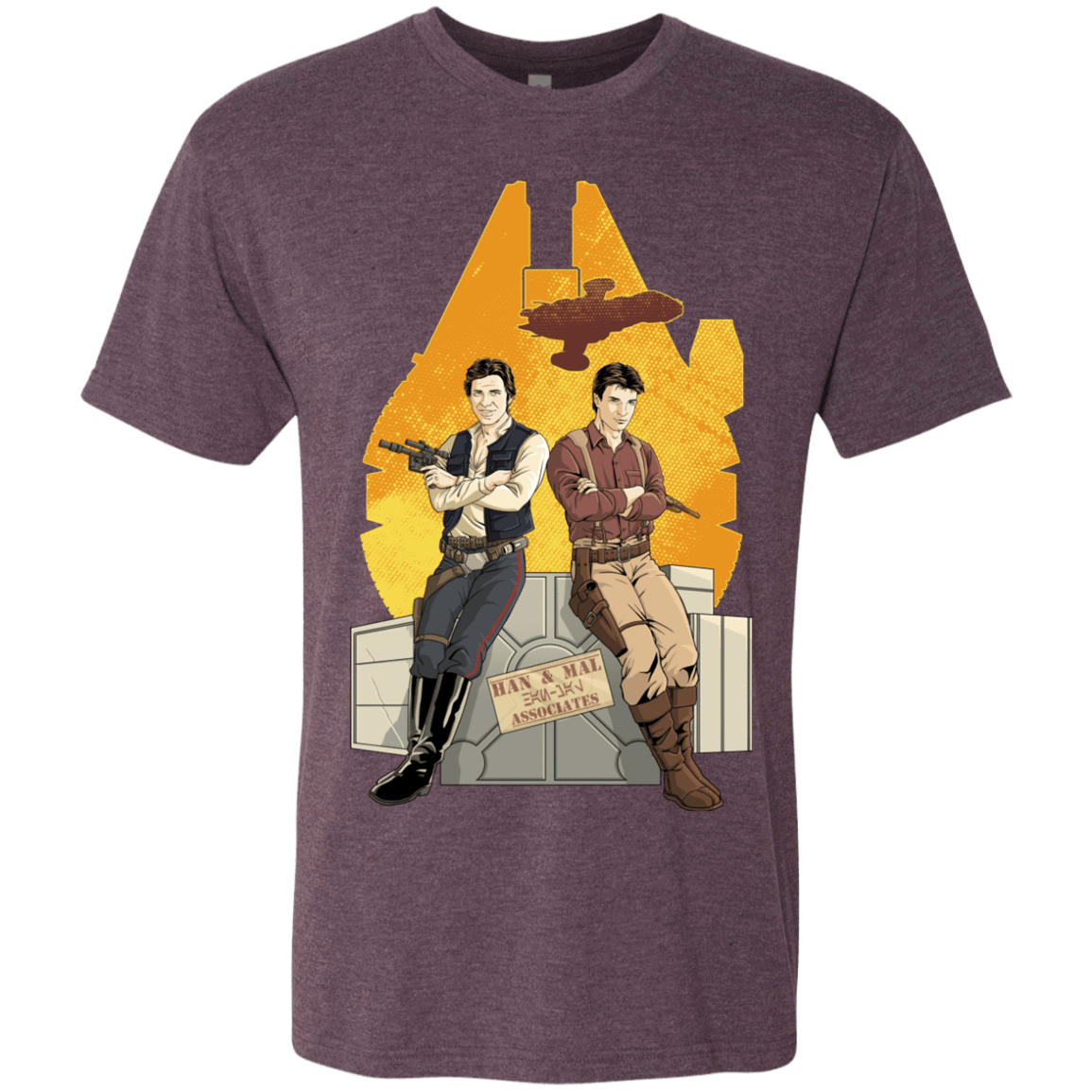 T-Shirts Vintage Purple / Small Partners In Crime Men's Triblend T-Shirt