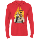 T-Shirts Vintage Red / X-Small Partners In Crime Triblend Long Sleeve Hoodie Tee