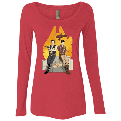 T-Shirts Vintage Red / Small Partners In Crime Women's Triblend Long Sleeve Shirt