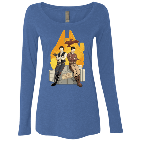 T-Shirts Vintage Royal / Small Partners In Crime Women's Triblend Long Sleeve Shirt