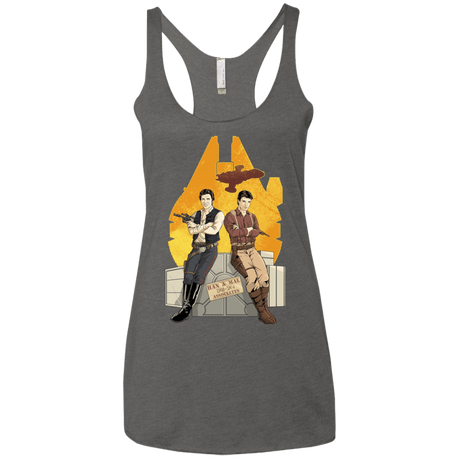 T-Shirts Premium Heather / X-Small Partners In Crime Women's Triblend Racerback Tank
